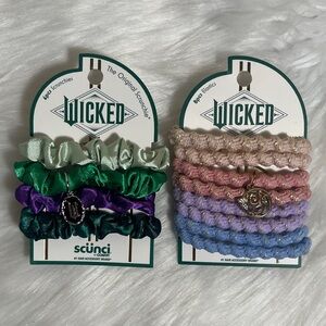 NWT Wicked Scunci Hair Scrunchies Set